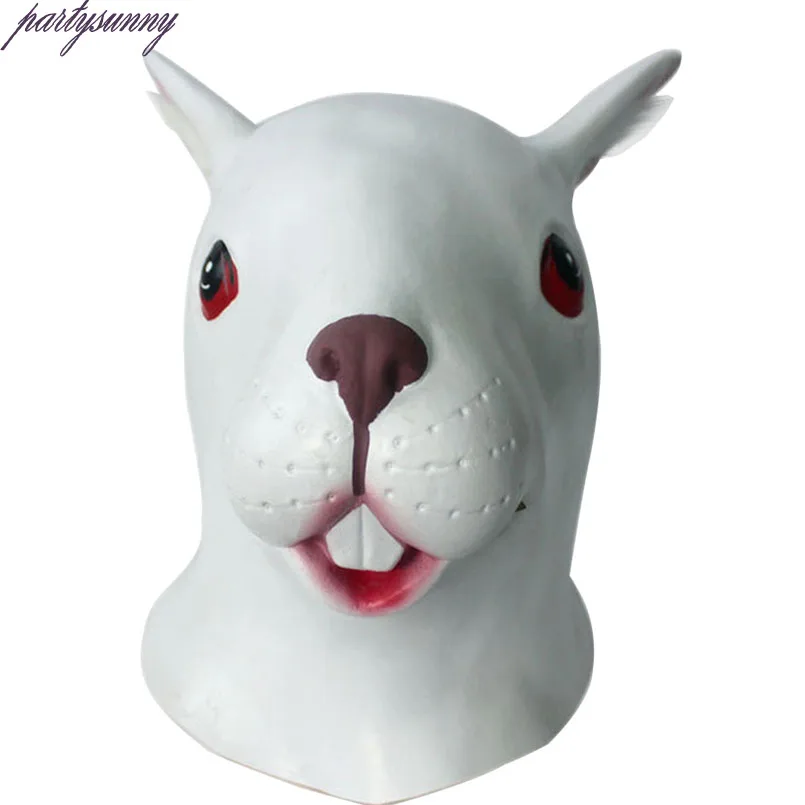 PF 1 шт. голова животного маска Единорог Лев различные латекс Маски Косплэй партия