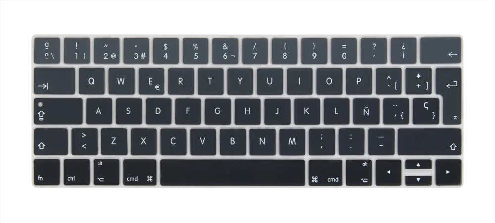Испанский евро Ввод Клавиатура Обложка для 2016-2018 Macbook Pro 13 15 дюймов с сенсорной