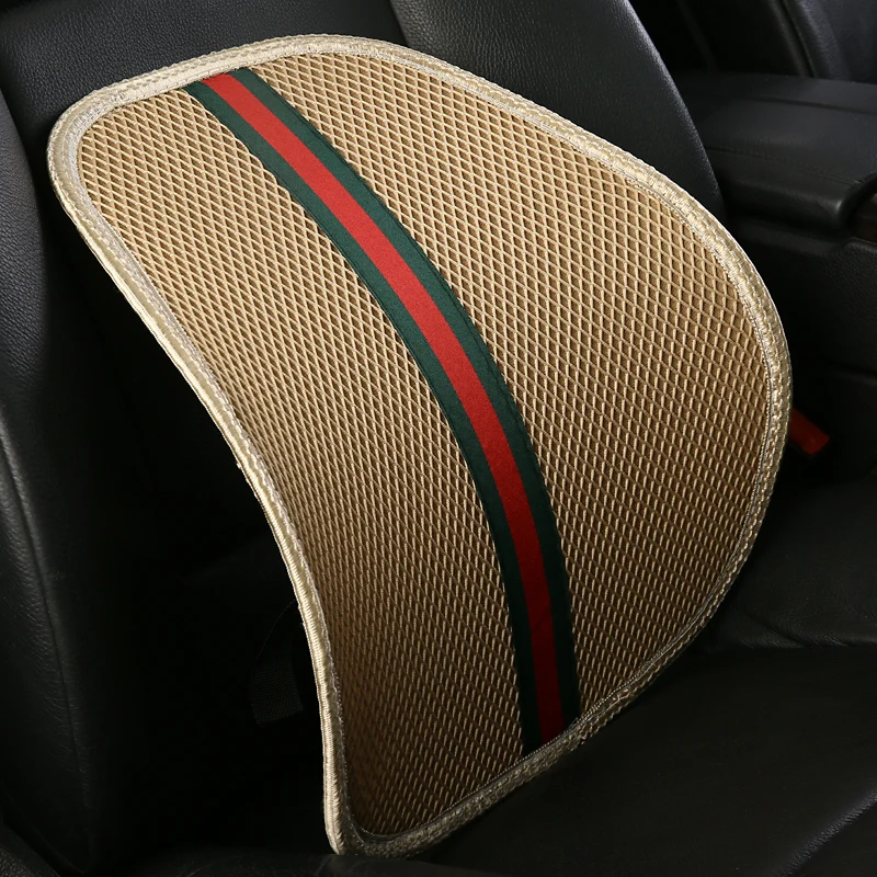 

The car driver drove waist support cushion backpack on office seat post