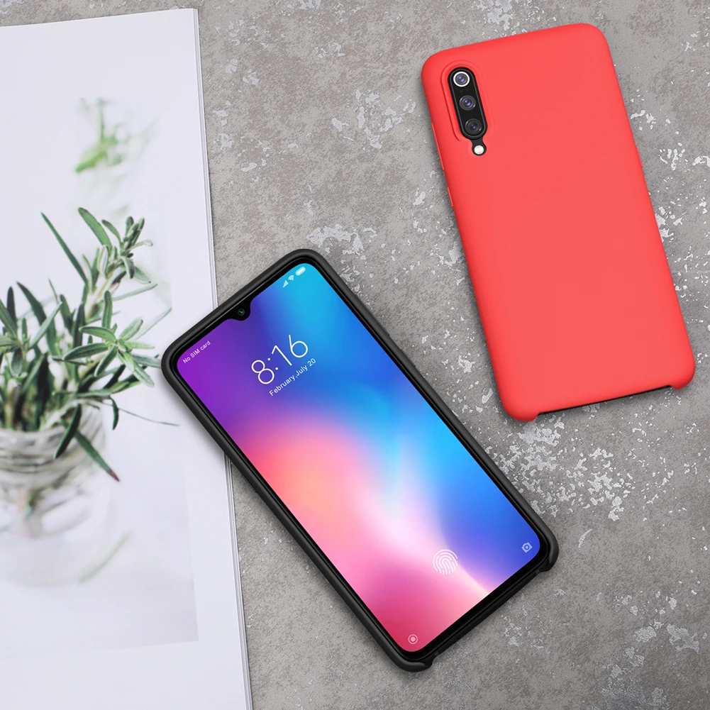Чехол для Xiaomi Mi9 чехол Mi 9 Nillkin Flex чистый тонкий защитный из жидкого силикона |