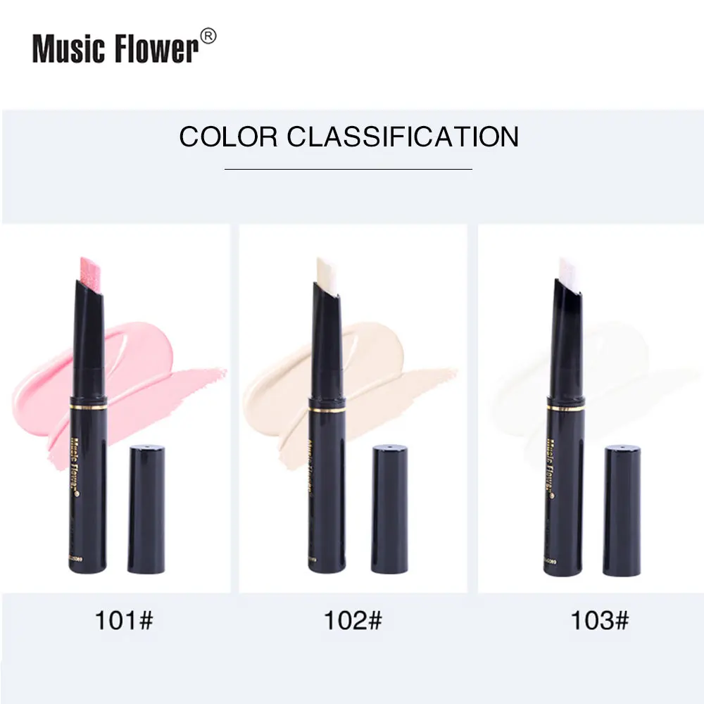 Music Flower 3 Colors Pearlescent Brightening Face Facial Treatment Beauty Makeup Contour Stick | Красота и здоровье