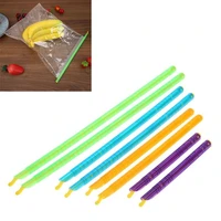 8pcs plastic seal stick storage chips bag fresh food snack grip kitchen sealing clips coffee bag clips sealer clamp