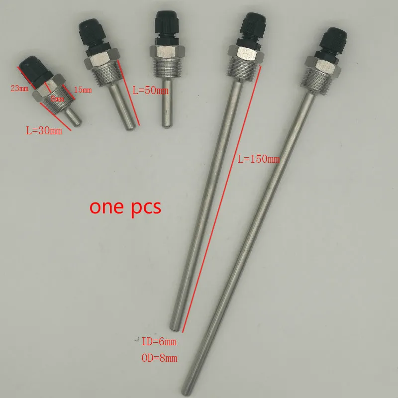Thermowell резьба из нержавеющей стали 1/2 дюйма NPT температурные датчики термолунки