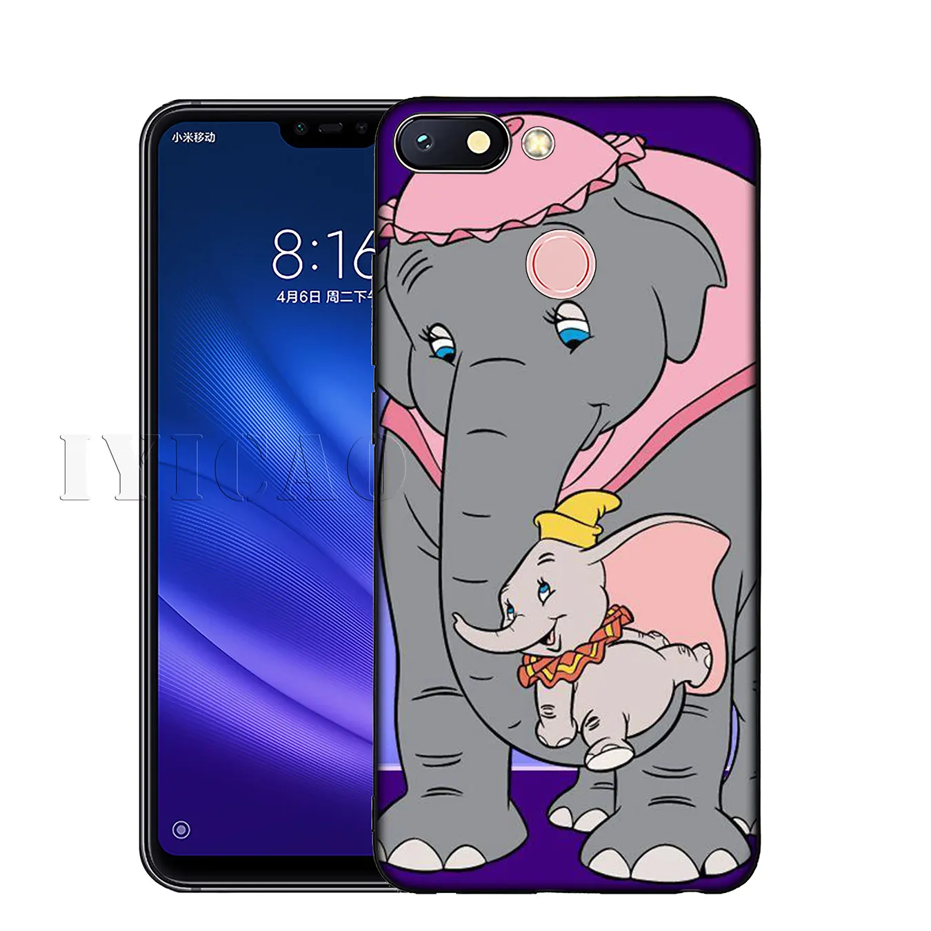 Мягкий силиконовый чехол для телефона IYICAO Dumbo с милым слоном аниме Xiaomi Redmi K30 K20 8A 7A