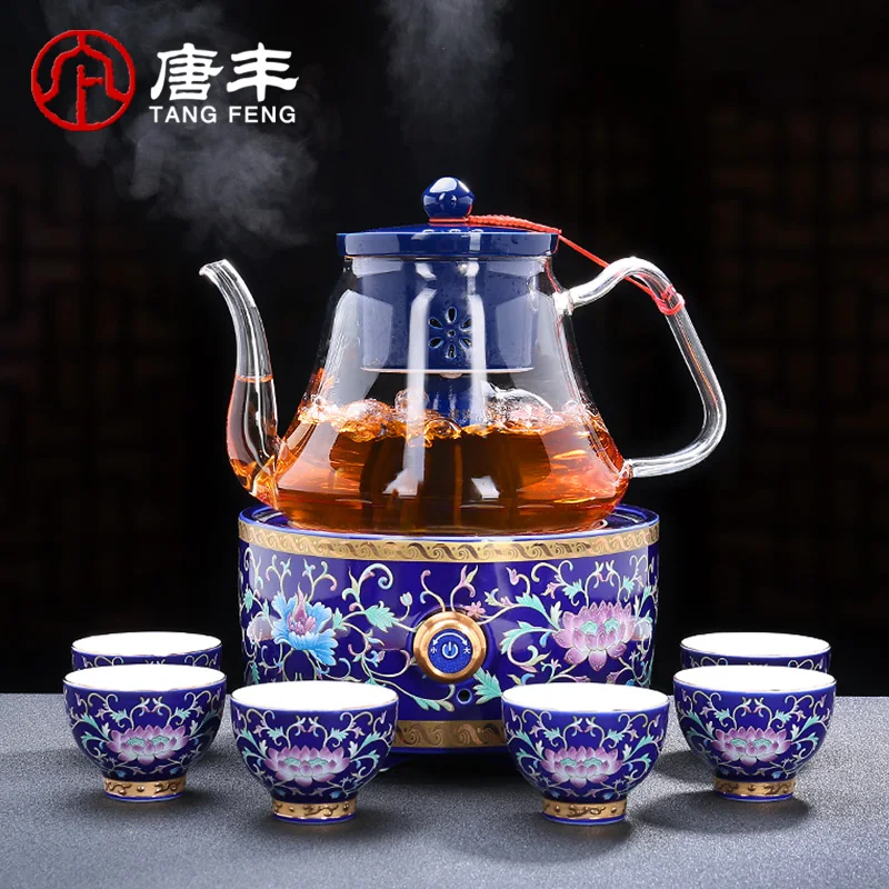 

Hot sale glass tea steamer semi-automatic steam boiling tea pu-erh tea white tea boiling kettle electric