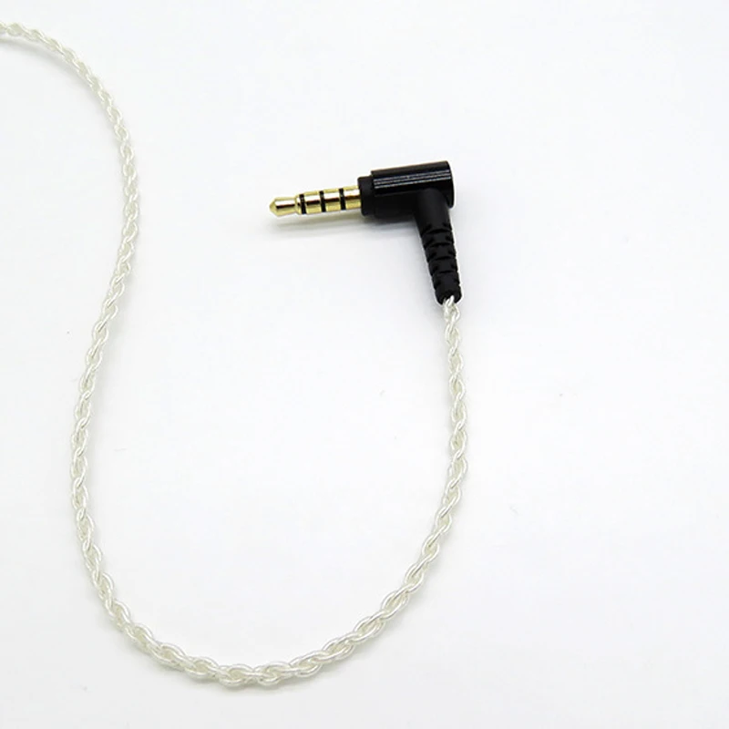 DIY MMCX кабель для Shure SE215 SE535 SE846 SE425 наушники с серебряным покрытием провод