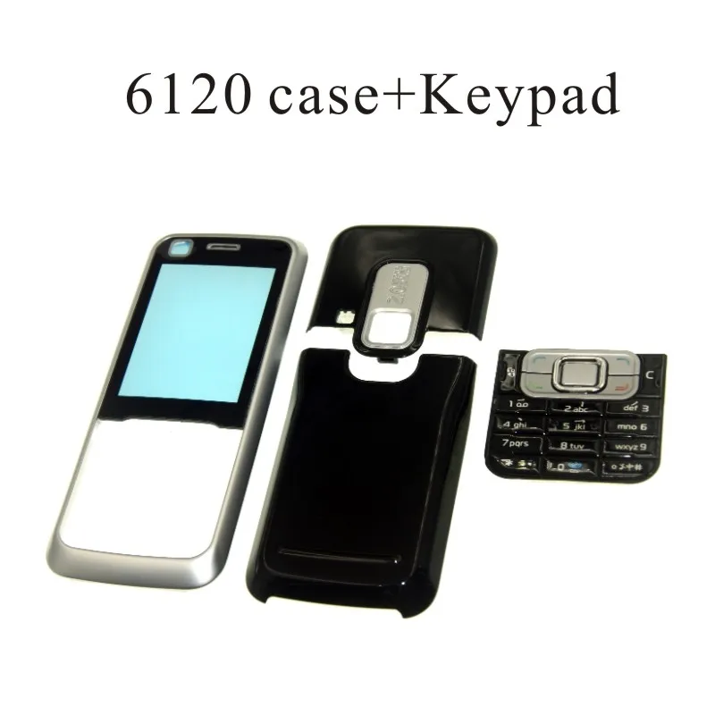 Для Nokia 5800 C5-03 6120 5230 Корпус Передняя Лицевая панель рамка чехол+ задняя крышка/крышка батарейного отсека+ клавиатура