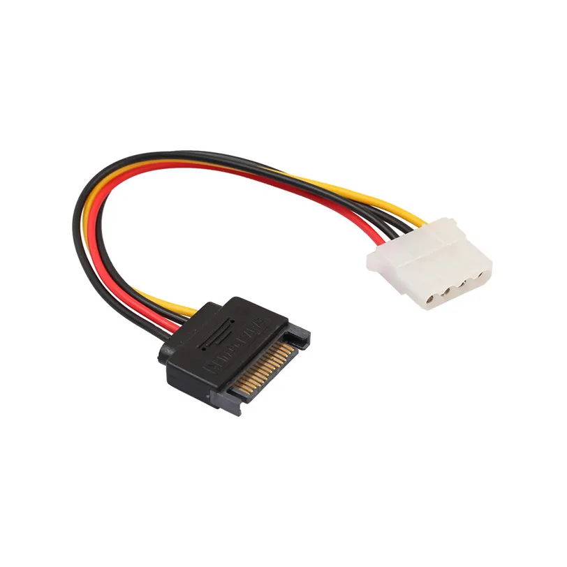 2 шт. SATA 15 контактный Штекерный разъем питания подходит для Molex IDE 4 Женский адаптер