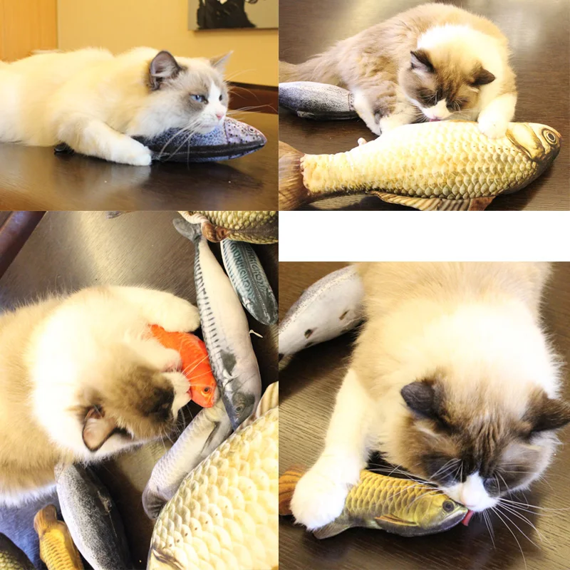 XPangle игрушка для домашних животных кошек рыбок кошачья мята карп Arowana Saury клоун