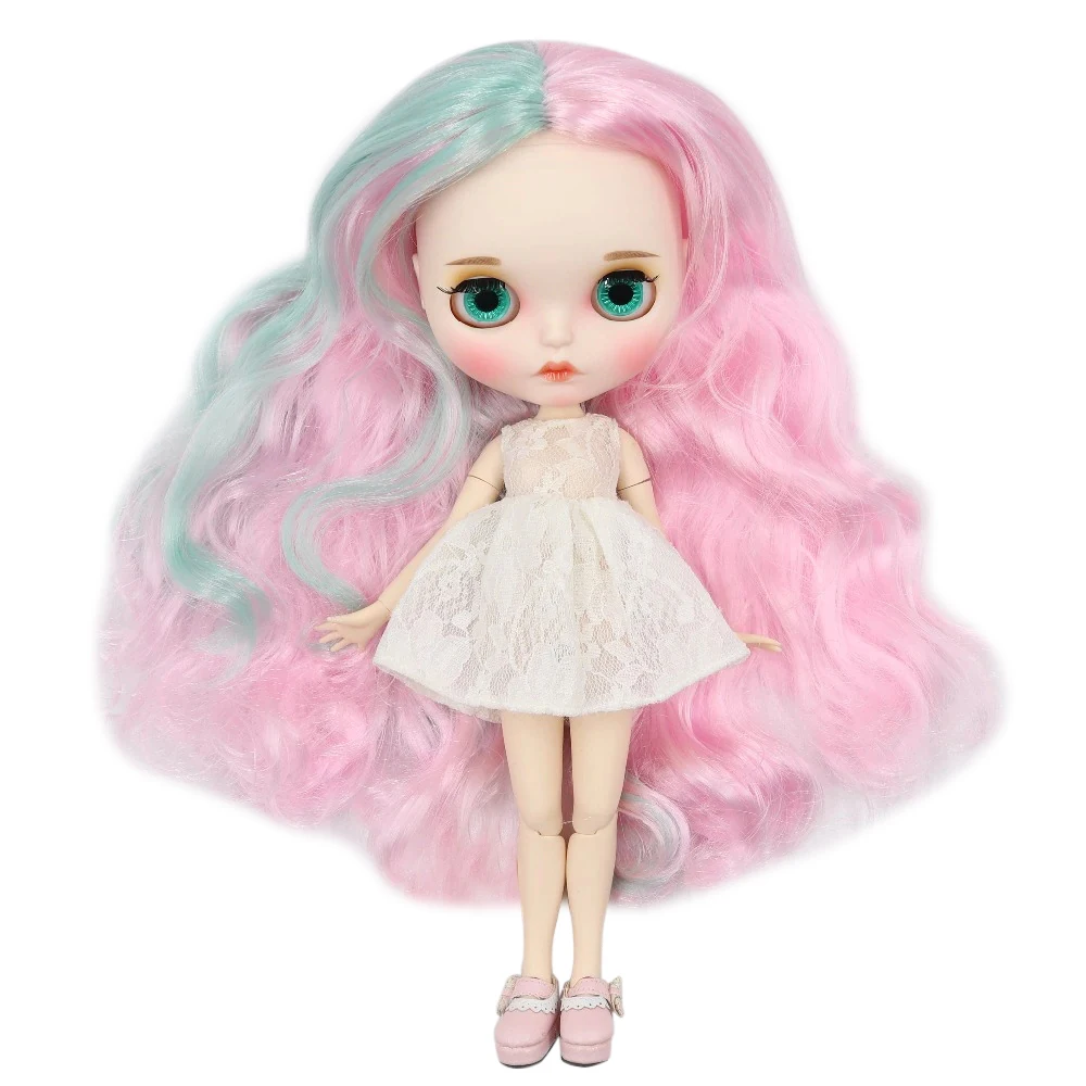 Ледяной DBS Blyth кукла 1/6 bjd белая кожа совместное тело новое матовое лицо резные