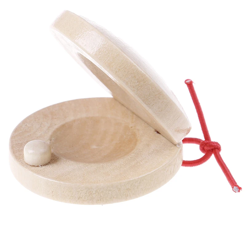 

Education Child's Intellectual Development Listening Ability New Creative Wooden Castanet Clapper Musical Instrument Red & Blue