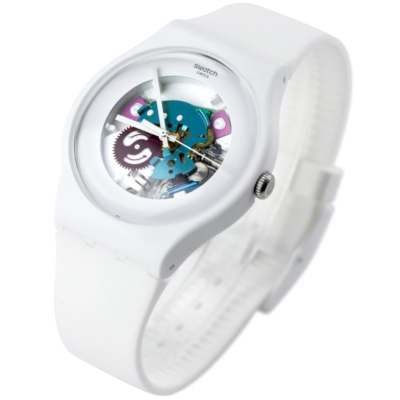 Часы swatch dazzle кварцевые мужские и женские часы для студентов SUOW100|Кварцевые часы| |
