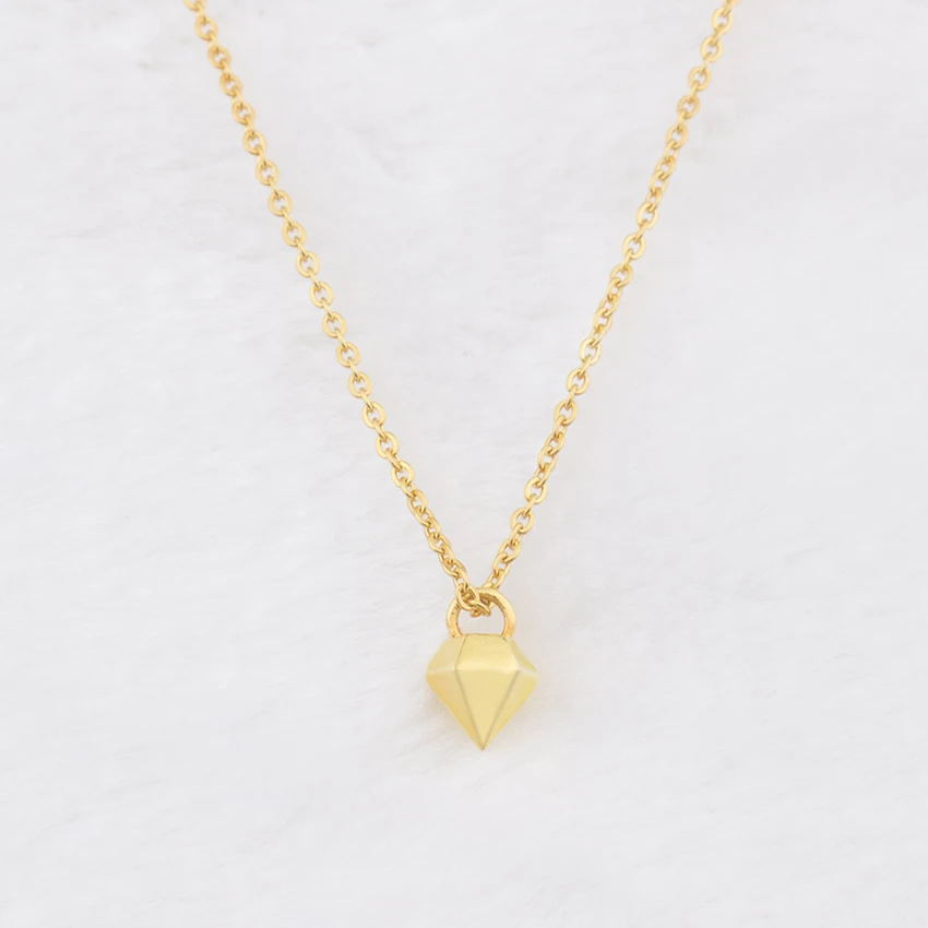 Оптовая продажа 10 шт простой шик конический золотой кулон Цвет Китай минимализм