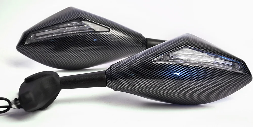 Карбоновое зеркало с указателем поворота для Suzuki GSXR 1000 1300 600 750 GSX 1400 600F 750F Katana Hayabusa