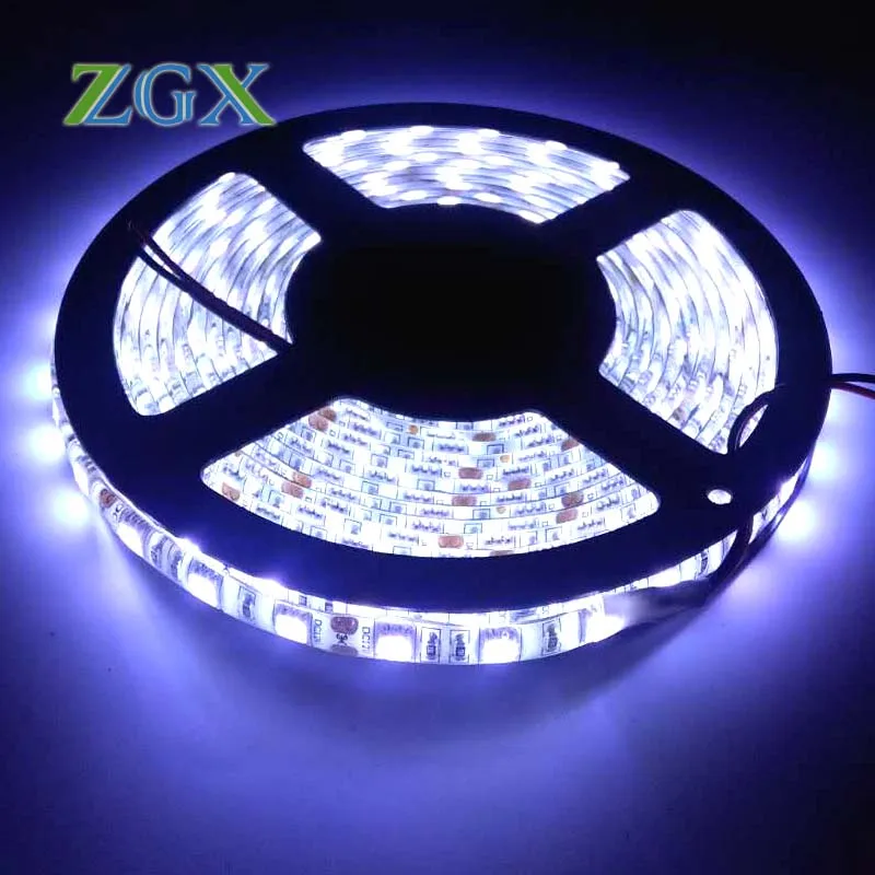 

DC12V Led Strip Light Lamp SMD 5050 Flexible Ribbon Tape White 5M/roll Christmas Ambience Decor Non waterproof for Home Kitchen