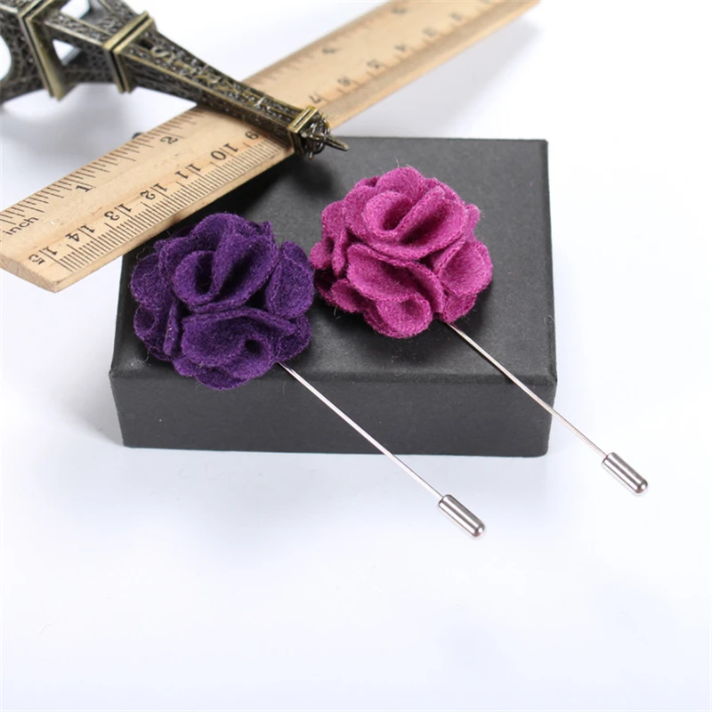 5 шт. разноцветная брошь в виде цветка оптовая продажа Мужская Брошь для свадьбы |