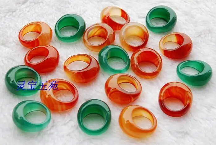 Парные кольца из натурального агата и нефрита для мужчин женщин оптом | Украшения