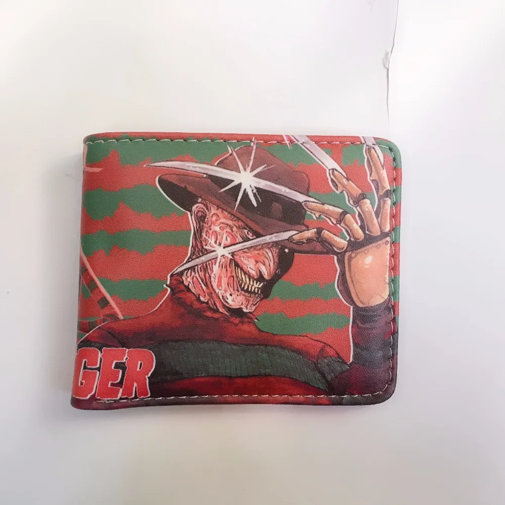 2018 кошмар на Elm Street Freddy Krueger логотип кошельки мульти кожаный кошелек W1242Y|Мужские