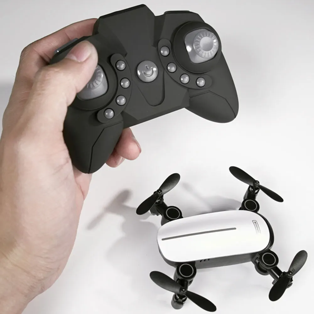 Мини складной Дрон с HD камерой WiFi FPV RC Квадрокоптер высота удержания вертолет