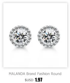 Malanda модный бренд круговой кулон круглый кристалл от Swarovski заявление Ожерелья для Для женщин Свадебные украшения подарок для девочки