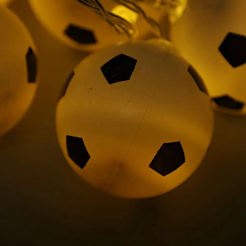 SHGO-Football Shape String Light Strip Lamp 10-LED Рождественский Декор теплый белый | Лампы и освещение