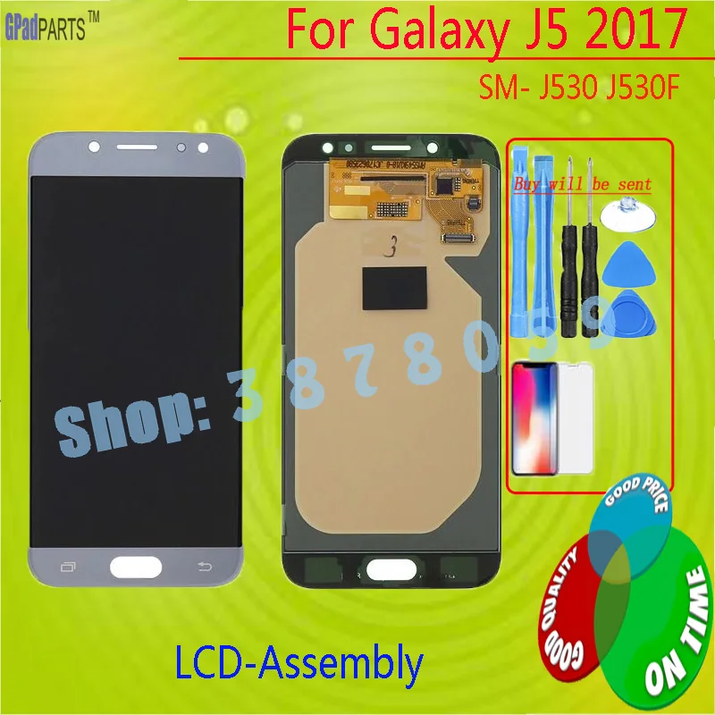 AMOLED OLED TFT lcd для SM-J530 для samsung Galaxy J5 J530F lcd дисплей кодирующий преобразователь сенсорного экрана в сборе DHL бесплатно