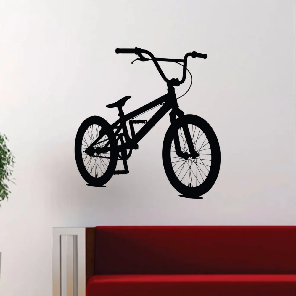 Наклейки на стену с байкерами BMX для детской комнаты мальчиков и девочек наклейка