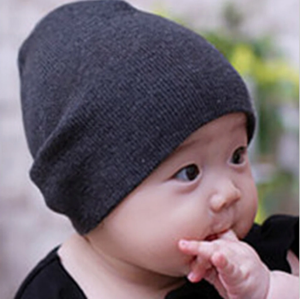 A Emmababy Теплая Зимняя Вязаная Шапка-бини для маленьких девочек и мальчиков, вязаная шапка для катания на лыжах - Цвет: A