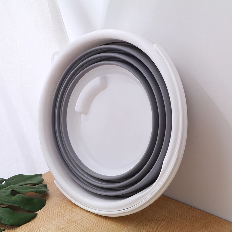 10 круглых складных переносных рыбацких ведра для воды Складные Spave Saver мытья