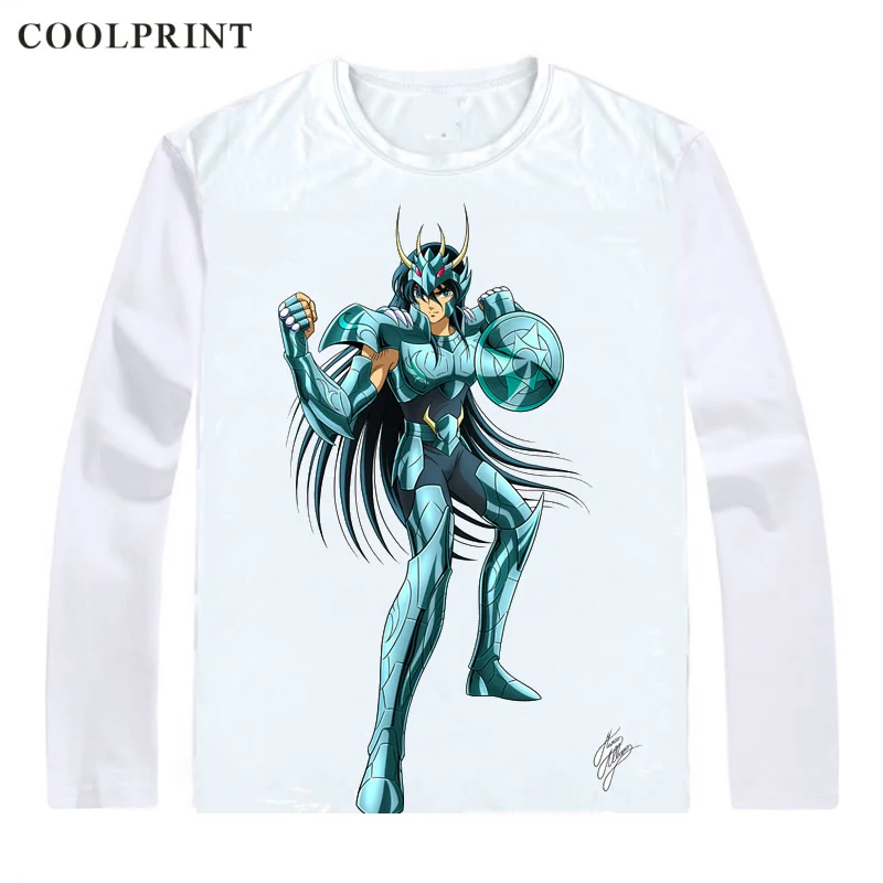 Style 12 Дракон Ширю дорагон без рубашки Yu Футболка Saint Seiya Рыцари зодиака для мужчин футболка повседневное Винтажная футболка рубашки с длинными рукавами - Цвет: Style 12