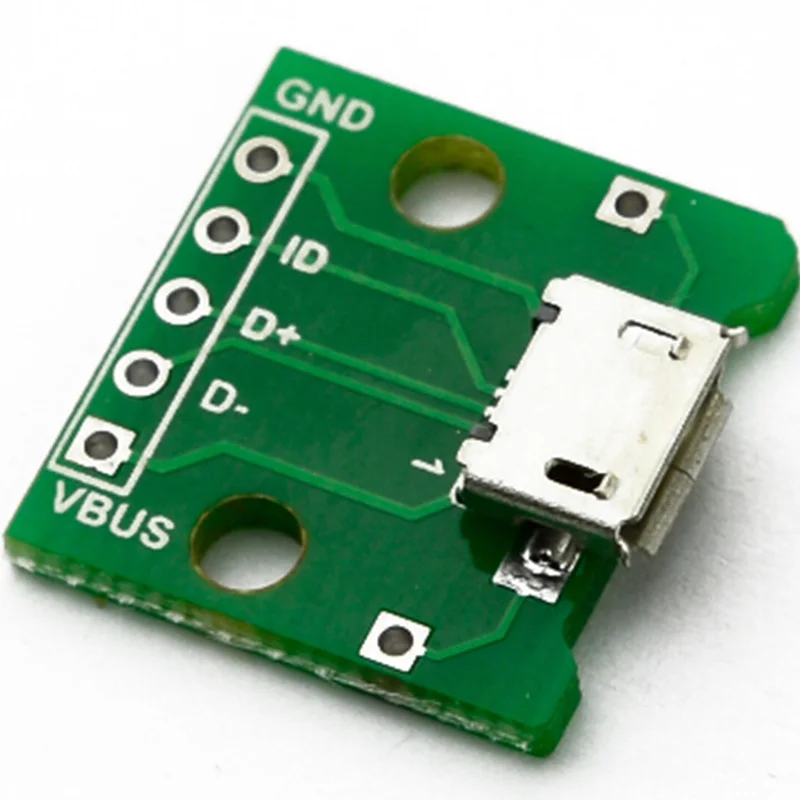 Micro USB SMD для DIP 2 54 мм адаптер гнездо разъем модуль печатная плата приборная доска