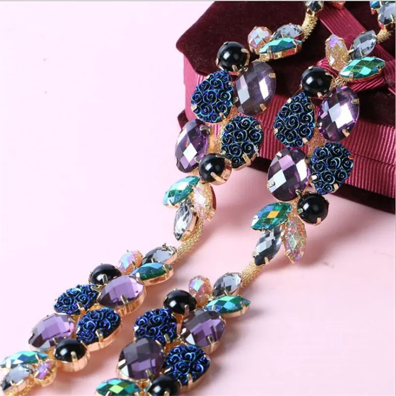 1 ярд/партия цепочка с кристаллами AAA для украшения одежды|sew on|sew on clawrhinestones crystal sew |