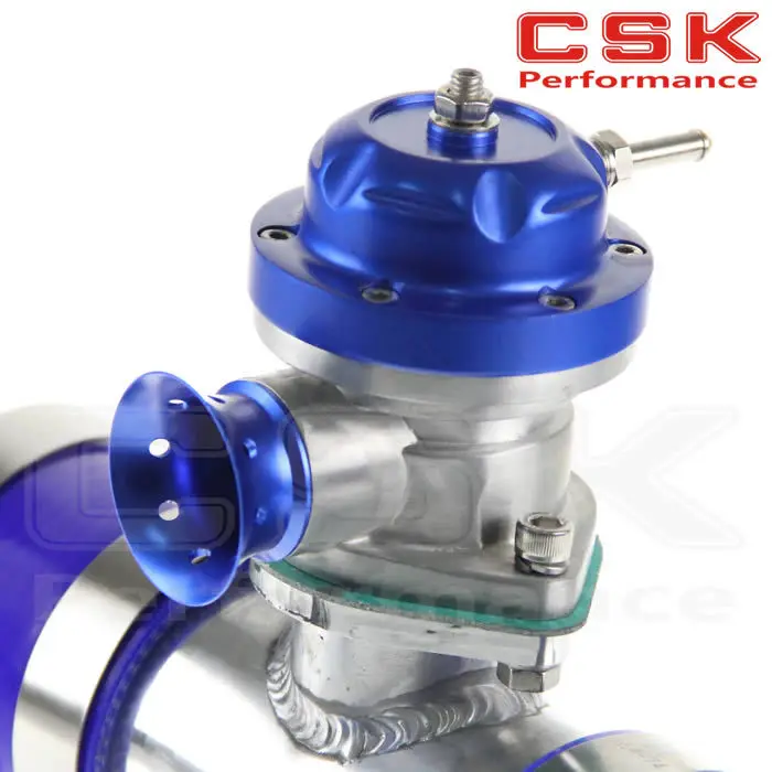 30PSI TS BOV turbo + 2 &quot50*150 мм Фланцевая труба * Синие Силиконовые Шланги 4 хомуты|flange