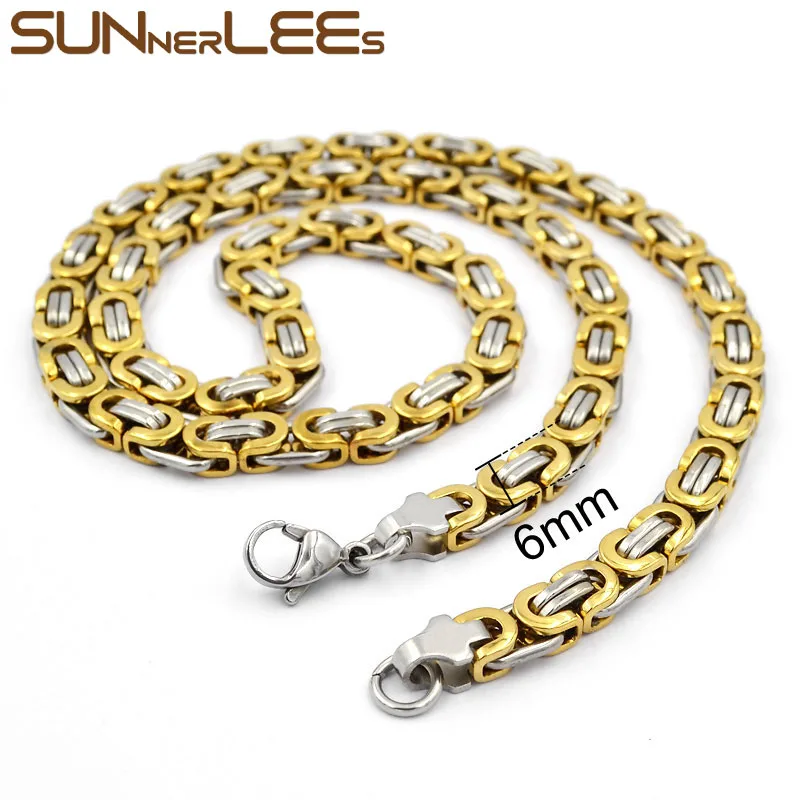 SUNNERLEES ожерелье из нержавеющей стали с подвеской в виде Креста Иисуса Христа