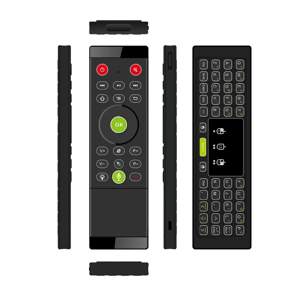 TZ16 2 4G Голосовая воздушная мышь с двумя Touchpads датчик движения клавиатура Мини