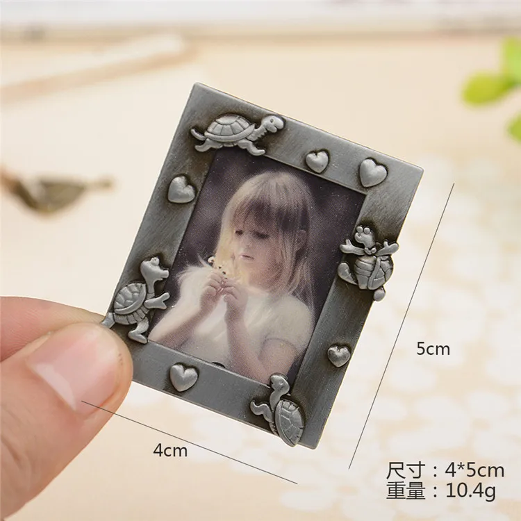 1 Random Color Креативная мини ретро DIY фоторамка Европейский стиль декоративная живопись рамка подвеска Украшение дома части украшение стола подарок - Цвет: 1 Random Color