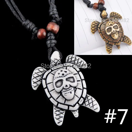 Мужские и женские модные украшения имитация кости яка резьба по дереву Гавайские