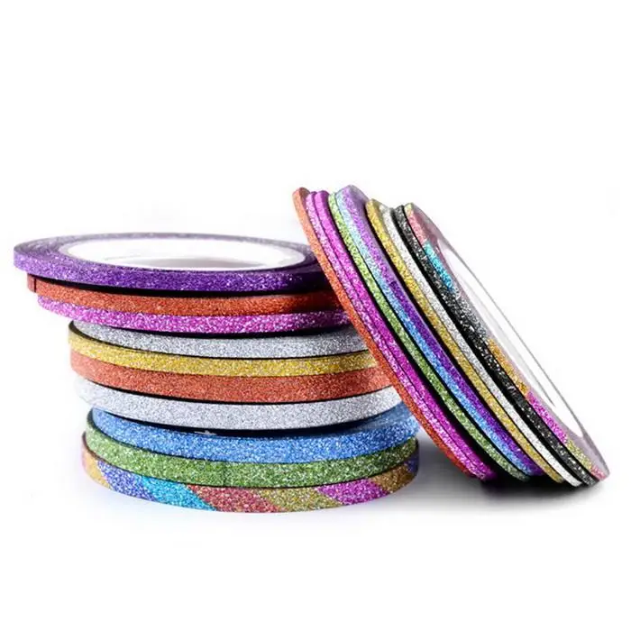 Beauty Shiny Glitter Art Striping Tape China Line Casual, Party, Dating Decoration Sticker Tips Nail Art