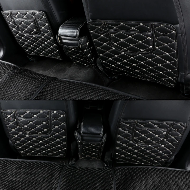 QCBXYYXH Car Armrest Cover Kick Pad Case Back Seat Protection Mat Children Anti-Kick For Honda 10th Civic 2016-2018 | Автомобили и