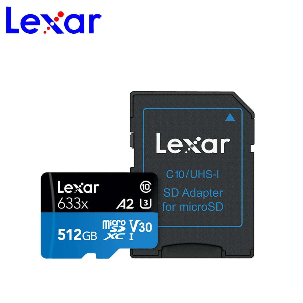 Lexar 512 Гб micro sd карта 32 64 128 ГБ 256 SDXC/SDHC флэш памяти TF 95 МБ/с./с для Gopro/DJI/nintendo