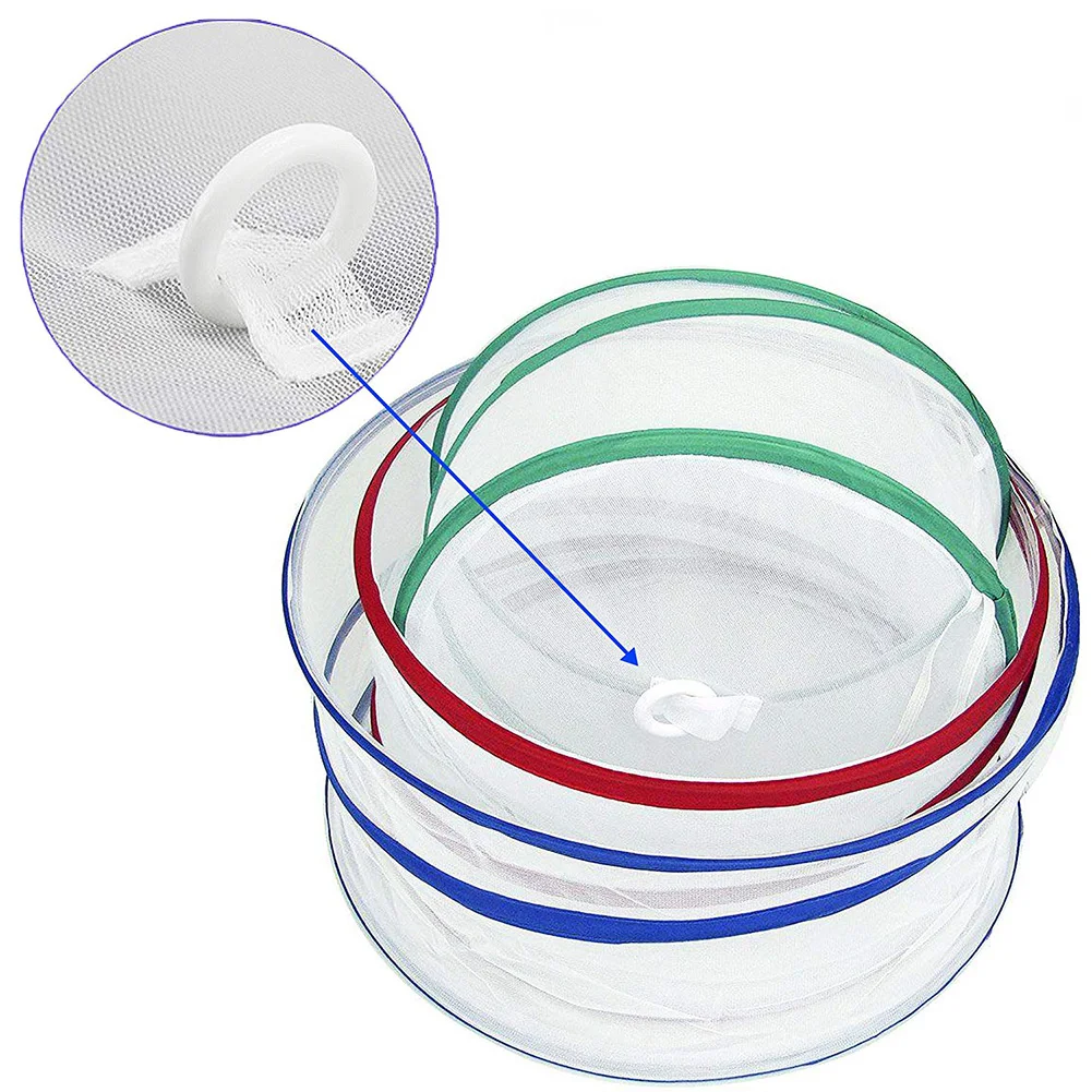 3 шт./компл. Еда Чехол Открытый складное хранилище круглый Форма для защиты от