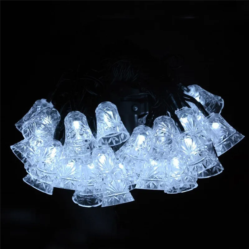 20 светодиодных колокольчиков наружные солнечные гирлянды водонепроницаемый