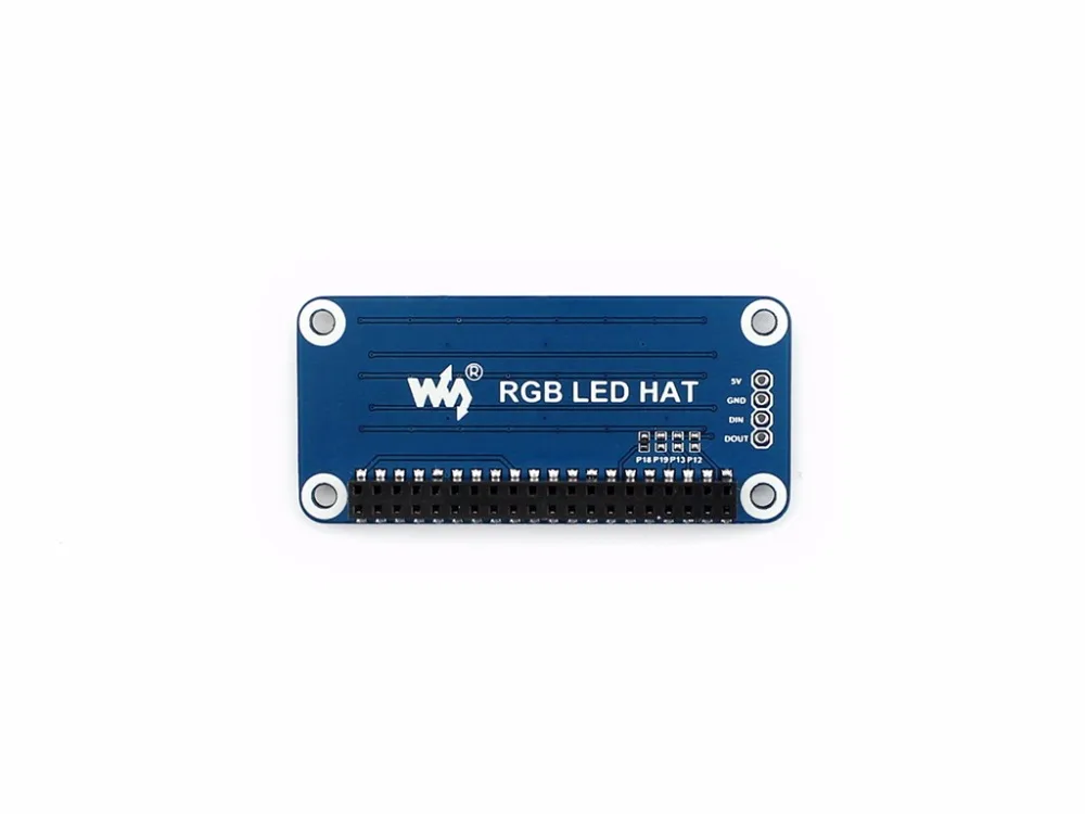 Waveshare True color RGB светодиодный головной убор для Raspberry Pi, красочный дисплей поддерживает любую проверку Raspberry Pi(непосредственно подключаемый