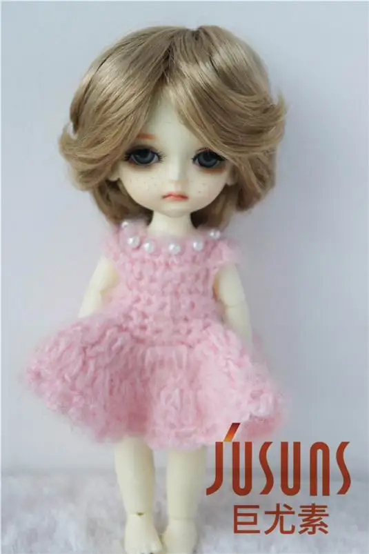 JD075 1/8 Модные Синтетические мохер BJD парики для кукол Размер 5-6 дюймов модные короткие кукольные волосы высокое качество Аксессуары для кукол
