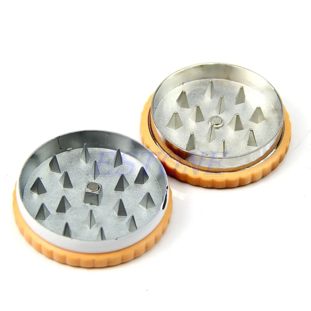 Травяная табачная шлифовальная машина для дыма ручной Muller бисквитный дизайн|herbal