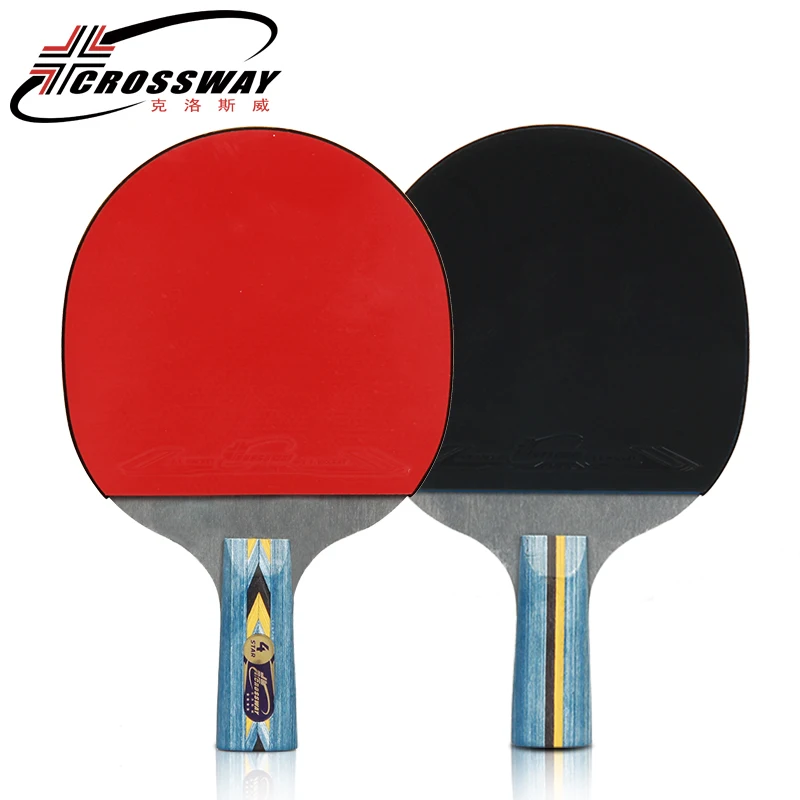 CROSSWAY Профессиональный Настольный теннис ракетка горизонтальный прямой захват