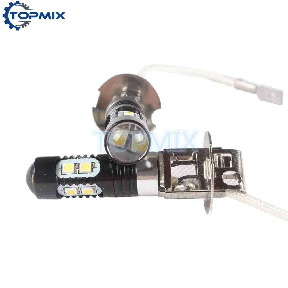 

2pcs H3 LED 50W 3030 SMD White car Fog lights Car LED Bulb auto Lamp h3 led high power parking car light source