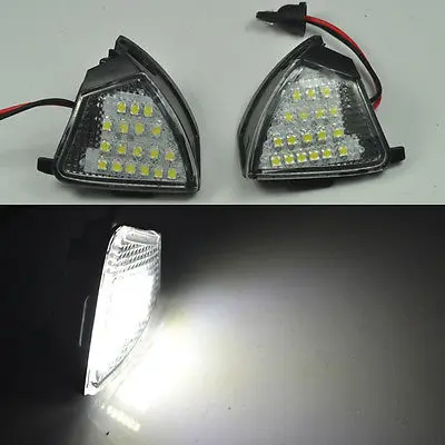 2 шт. Ксеноновые белые светодиодный боковые зеркальные лампы для гольфа MK5/Golf 5/Golf