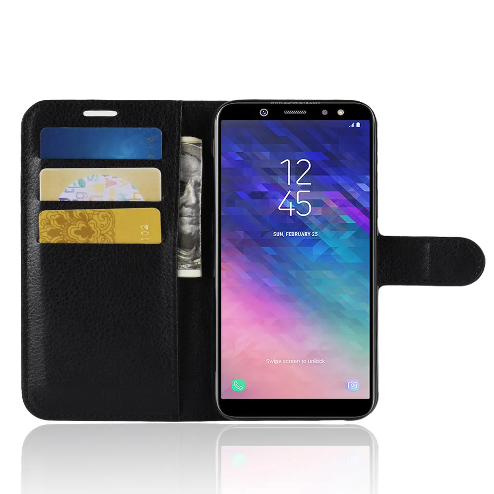 HUDOSSEN для samsung Galaxy A6 2018 A600F Чехол класса люкс из искусственной кожи чехол накладка