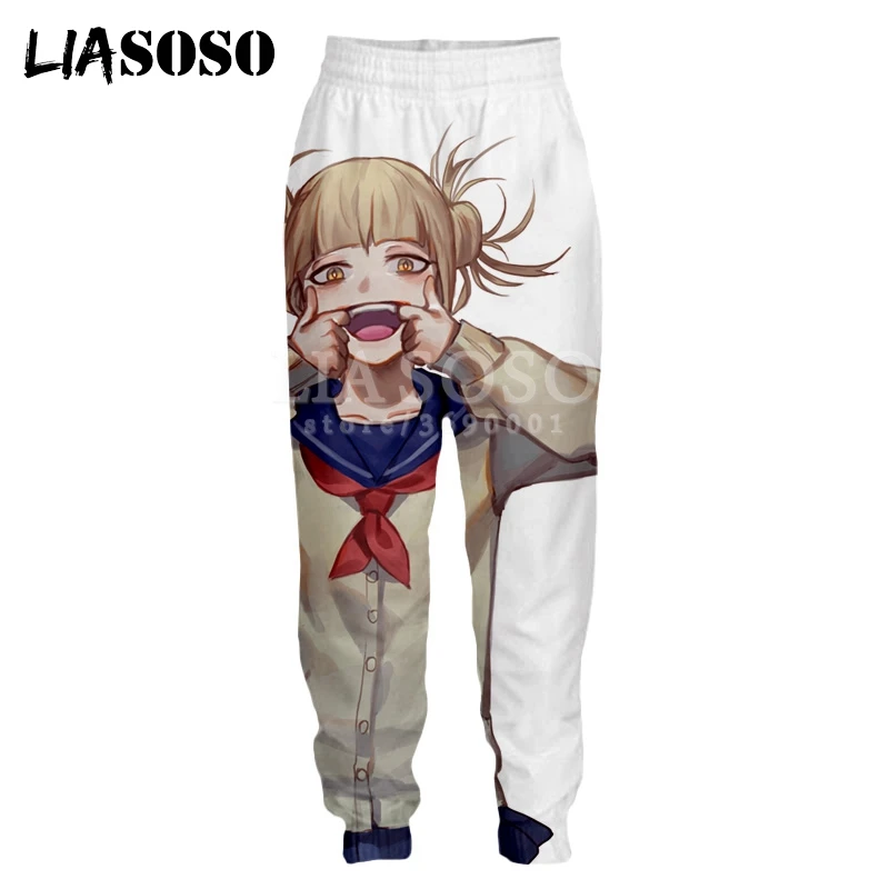 LIASOSO, 3d принт, унисекс, мужские и женские спортивные штаны, Boku no Hero Academy, повседневные тренировочные штаны, джоггеры, штаны My Hero Academy, X0730